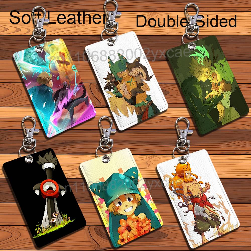 Lanyard Badge Holder - cool Rubilax game Wakfu Yugo Leather