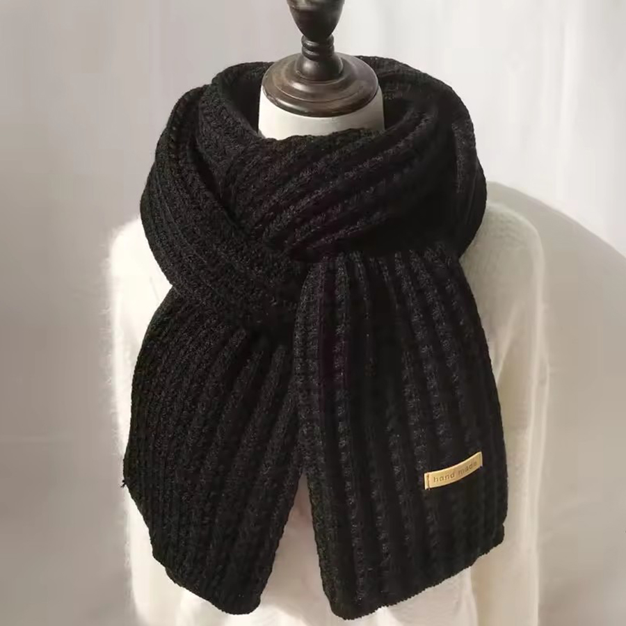 Thick Cable Knit Warm Cashmere - Muffler Men Wool บทวิจารณ์และราคา