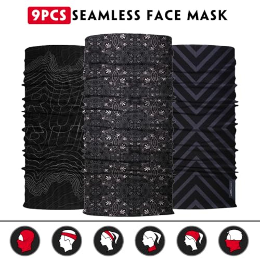 Neck Gaiter for Men Women Head - Face Scarf Mask บทวิจารณ์และราคา