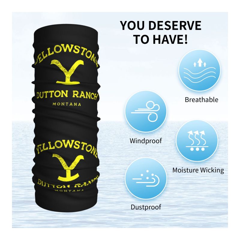 Yellowstone Dutton Ranch Print - Neck Warmer Tube บทวิจารณ์และราคา