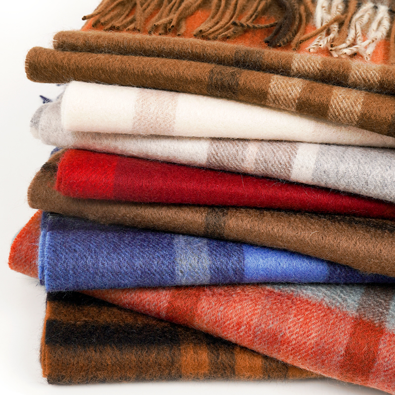 100% Cashmere Scarf   Plaid  W - Muffler Men Wool บทวิจารณ์และราคา