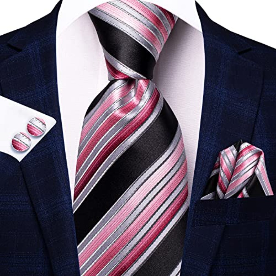 Men Ties Sets Silk Stripe Pais - Silk Tie Striped บทวิจารณ์และราคา