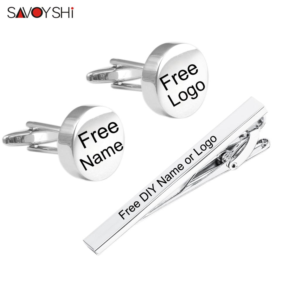 SAVOYSHI Free Engraving Name C - Tie Bar Set Gift บทวิจารณ์และราคา