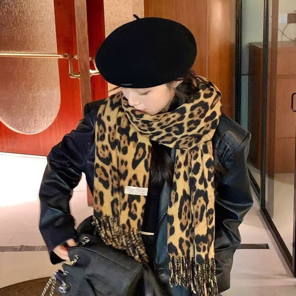 190*70CM Design Leopard Scarf  - Woven Scarf Blanket บทวิจารณ์และราคา
