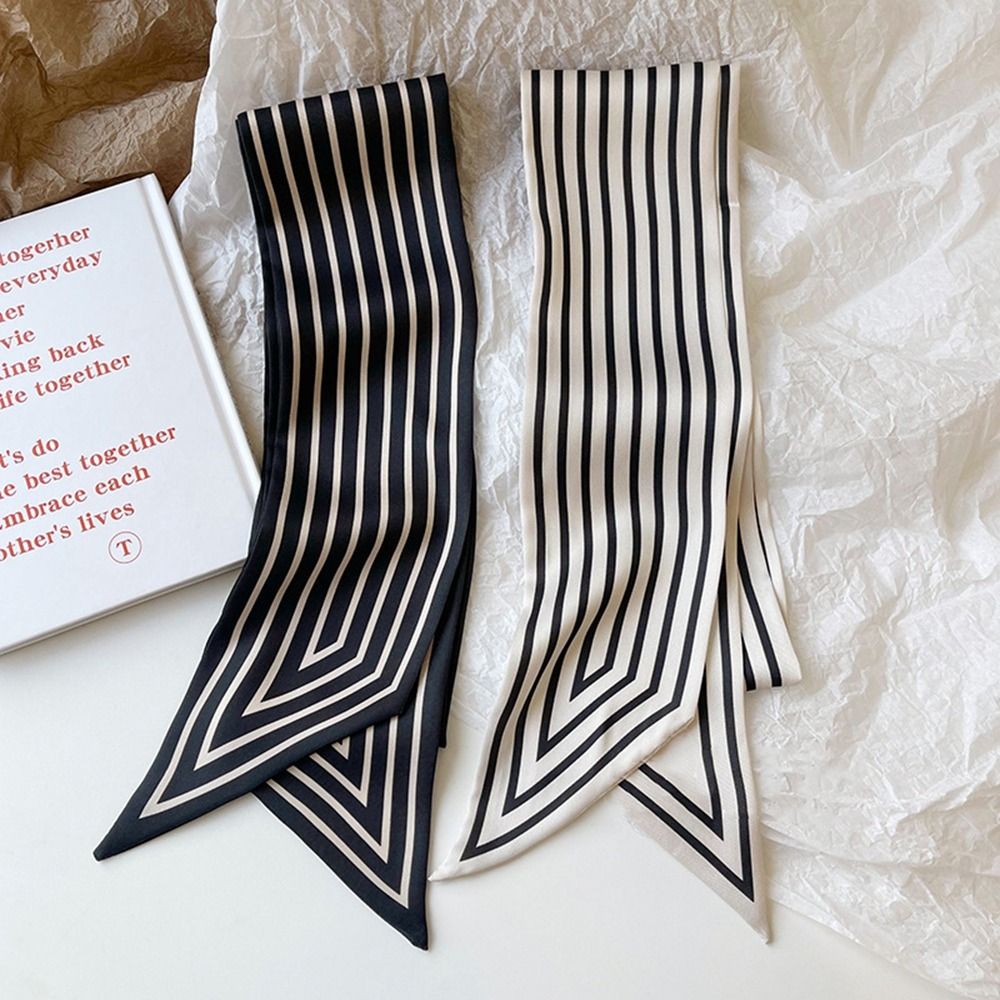 Tie Ribbon Headband Neckerchie - Silk Tie Striped บทวิจารณ์และราคา