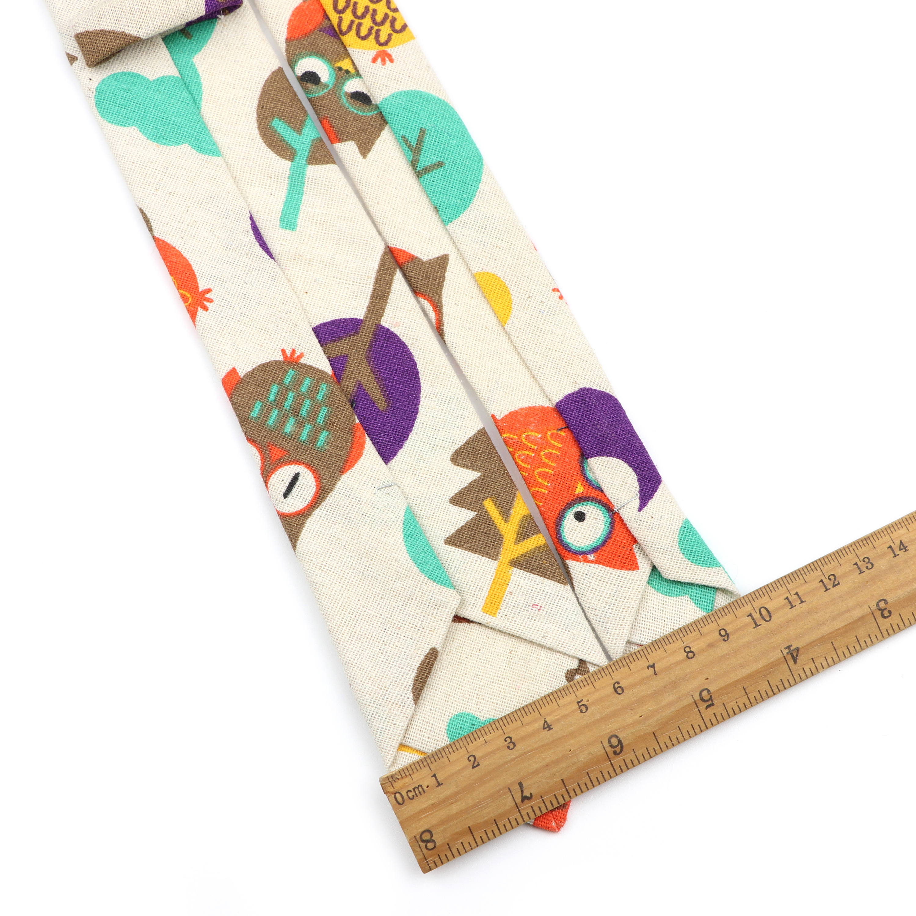 Novelty Cartoon Linen Tie For  - Skinny Tie Men บทวิจารณ์และราคา