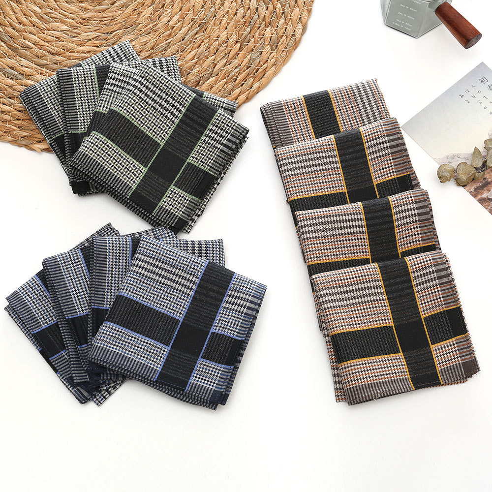 3/6/12 Pcs Men's Pure Cotton H - Handkerchief Cotton Men บทวิจารณ์และราคา