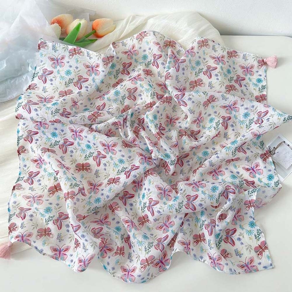 Neck Wrap Cotton-Linen Square  - Bandana Cotton บทวิจารณ์และราคา
