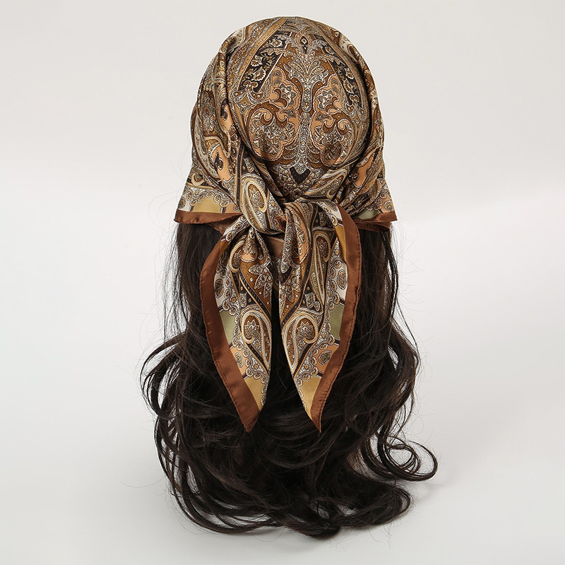 Bohemian Style Print Luxury Br - Head Wrap Turban บทวิจารณ์และราคา