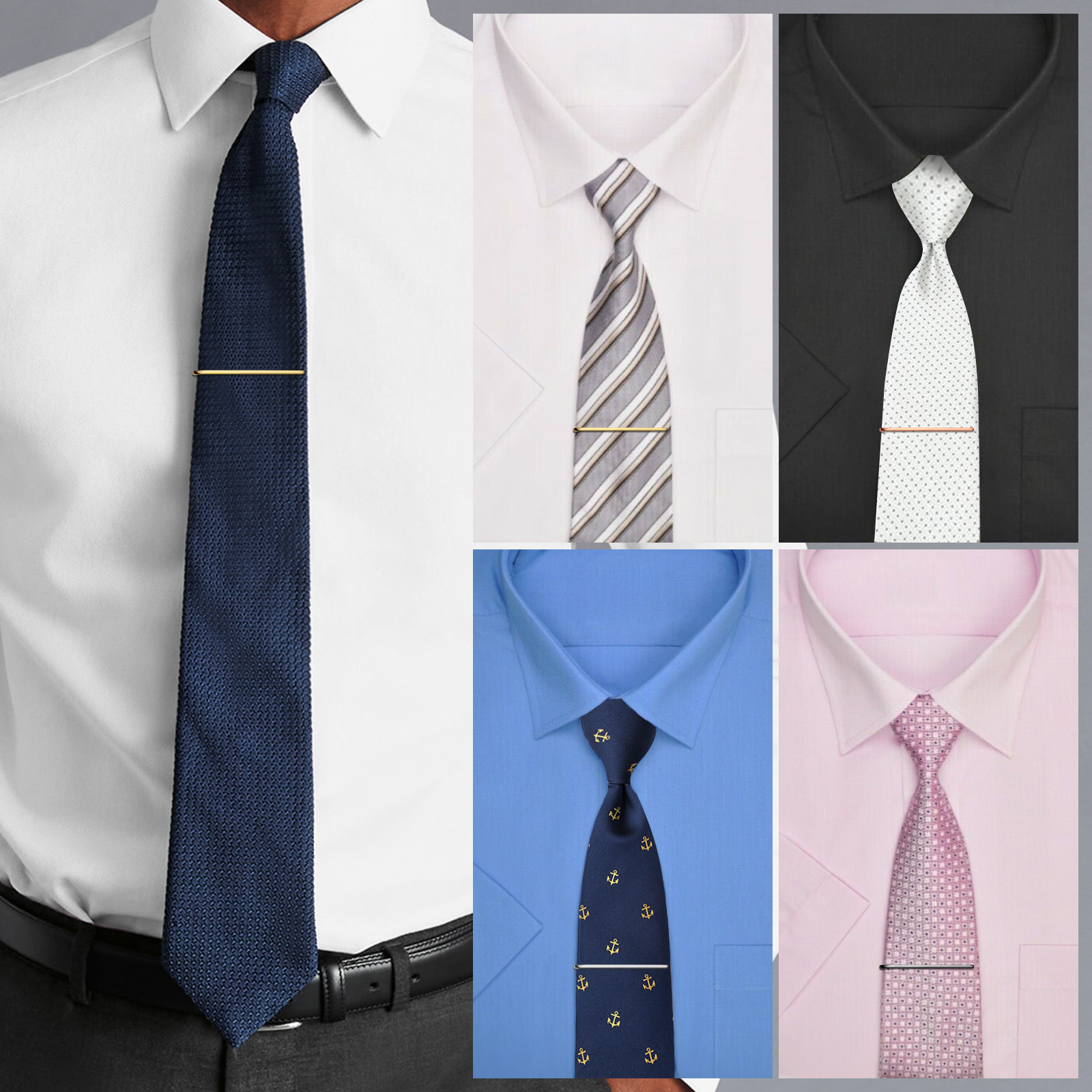 HAWSON Tie Clips for Men 4Pcs  - Tie Bar Set Gift บทวิจารณ์และราคา