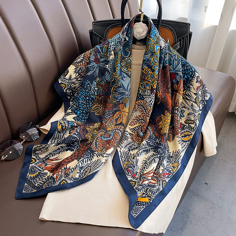 90*90cm Square Scarf Twill Cot - Bandana Cotton บทวิจารณ์และราคา