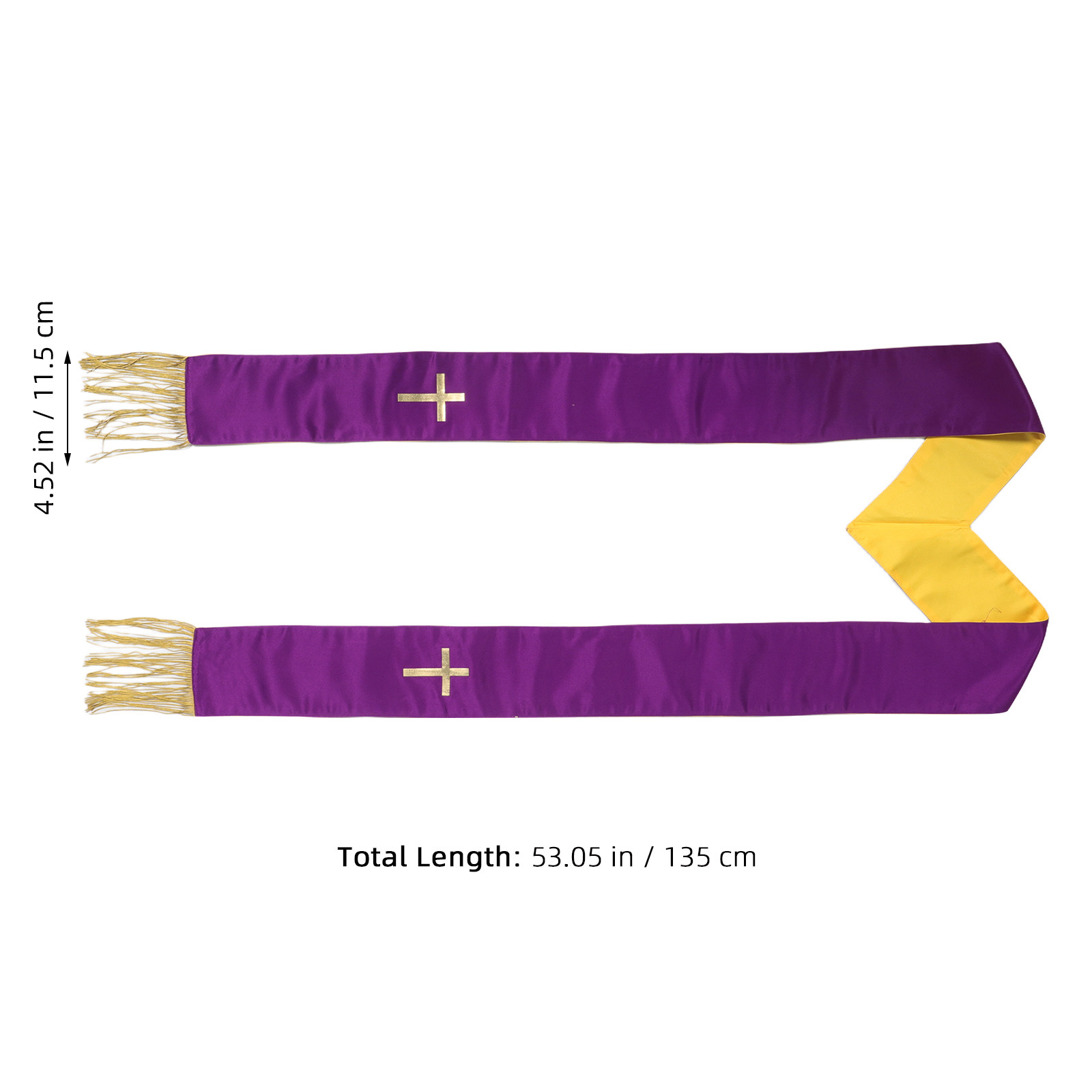 Reversible Wedding Pastor Stol - Stole Wedding Shawl บทวิจารณ์และราคา