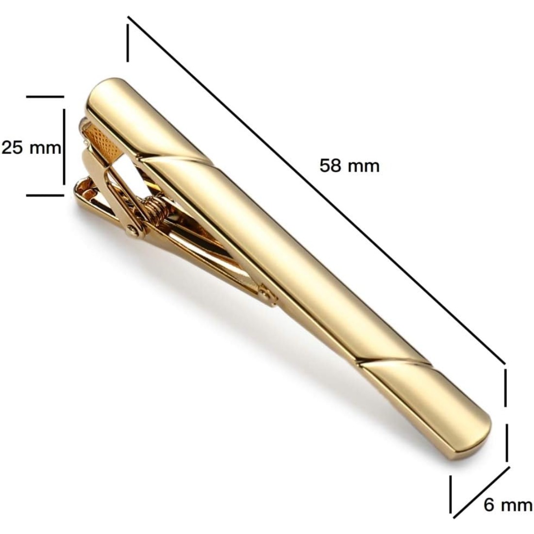 This men's polished metal tie  - Tie Bar Set Gift บทวิจารณ์และราคา