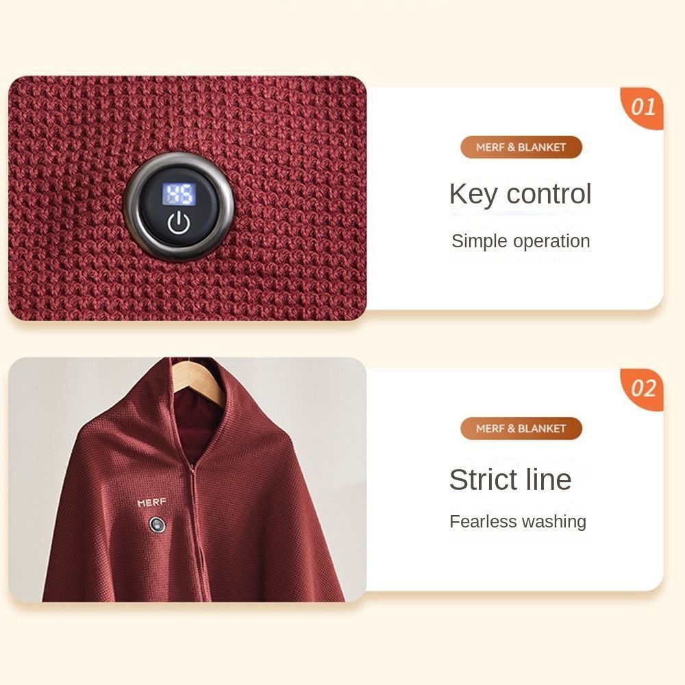 Fashion Wearable USB Electric  - Woven Scarf Blanket บทวิจารณ์และราคา