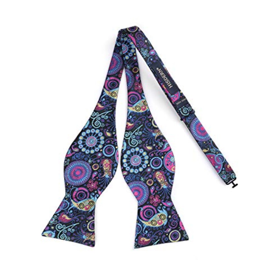 Bow Ties for Men Floral Bowtie - Pocket Square Set บทวิจารณ์และราคา