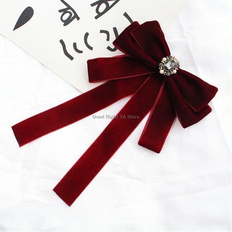 Luxurious Velvets Bows Tie for - Bow Tie Pre Tied บทวิจารณ์และราคา