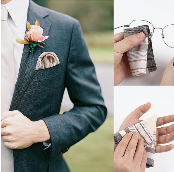 100% Cotton Handkerchief Plaid - Handkerchief Cotton Men บทวิจารณ์และราคา