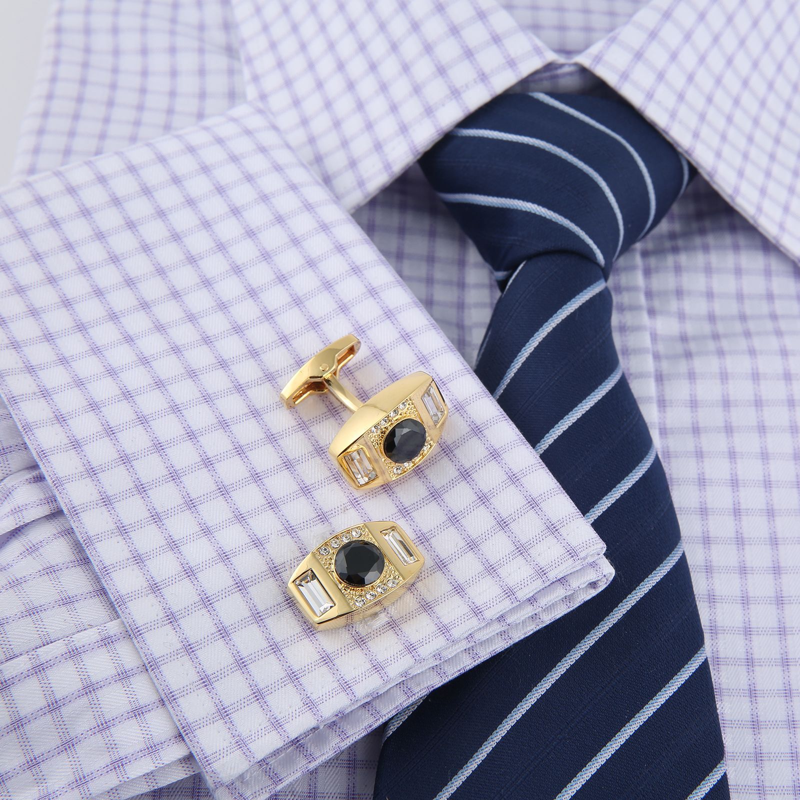 High Quality Cufflinks Necktie - Tie Bar Set Gift บทวิจารณ์และราคา