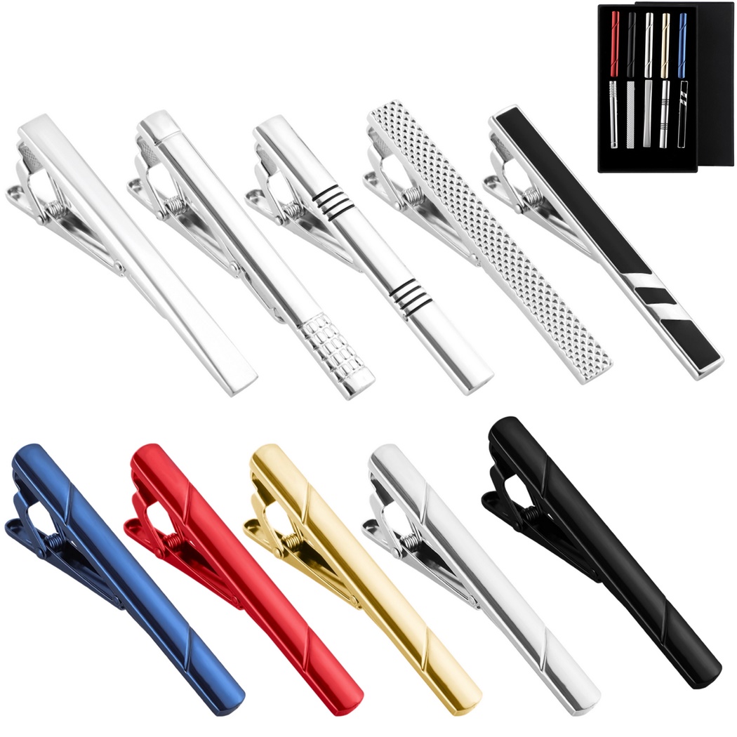 10Pcs Tie Clips Tie Clip Set F - Tie Bar Set Gift บทวิจารณ์และราคา