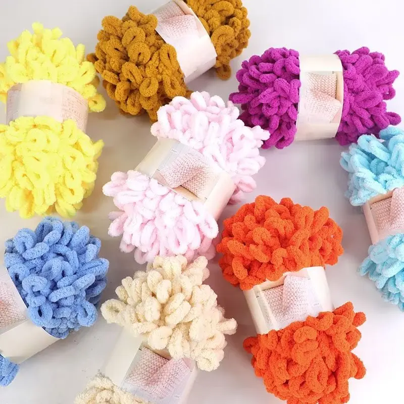 100g/Ball Finger Loop Yarn Thr - Woven Scarf Blanket บทวิจารณ์และราคา