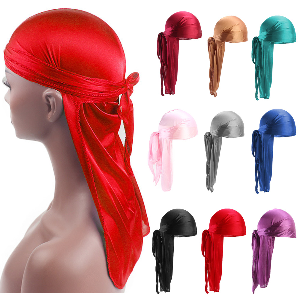 Unisex Adult Satin Long Tail D - Bandana Doo Rag บทวิจารณ์และราคา