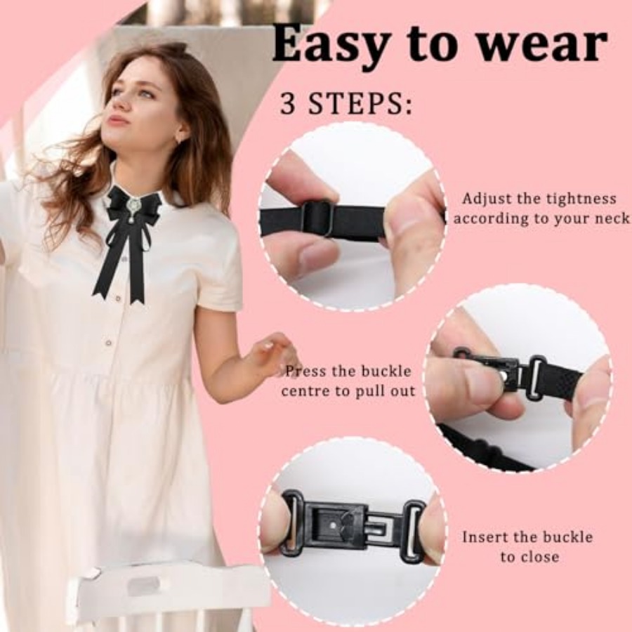 LJBFNN Bow Tie For Women, Pre- - Bow Tie Pre Tied บทวิจารณ์และราคา