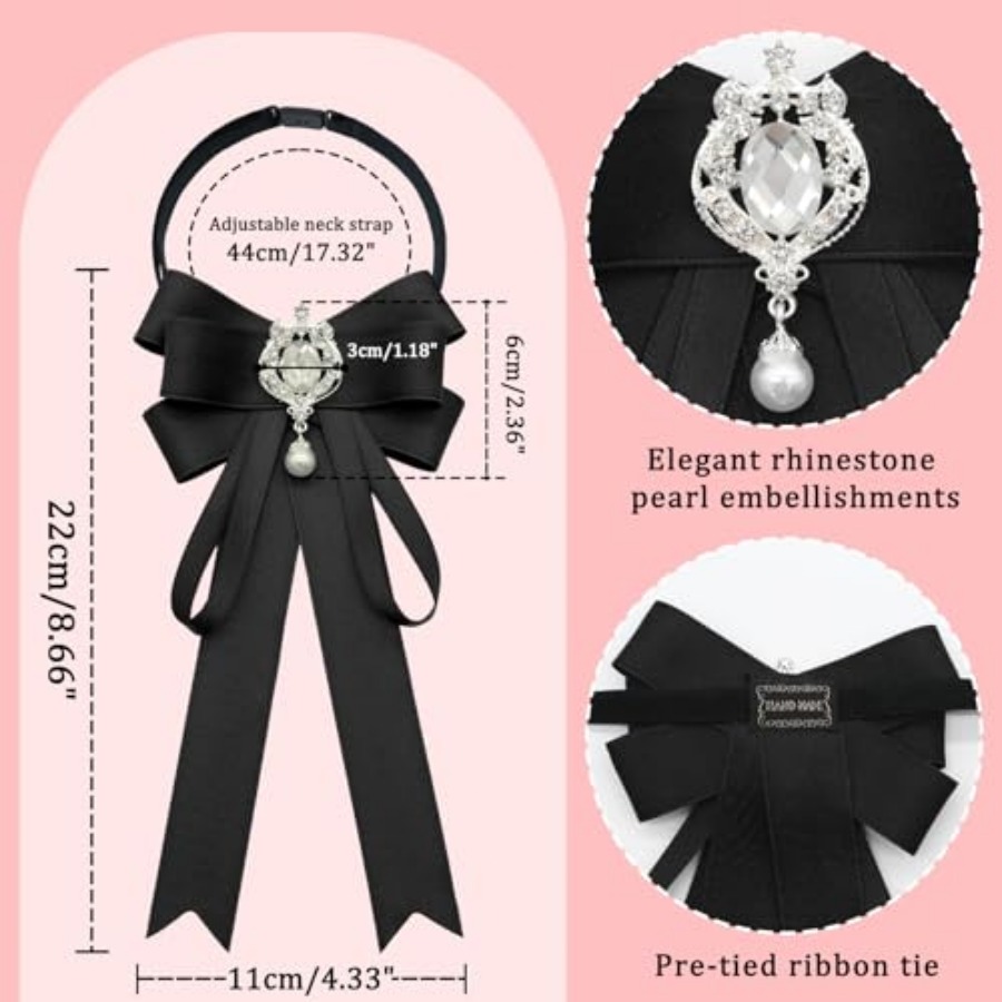 LJBFNN Bow Tie For Women, Pre- - Bow Tie Pre Tied บทวิจารณ์และราคา