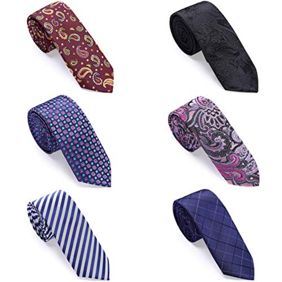 4 Packs Skinny Neckties for Me - Skinny Tie Men บทวิจารณ์และราคา
