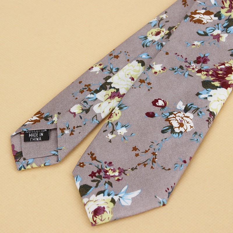 Brand New Floral Tie for Men's - Skinny Tie Men บทวิจารณ์และราคา