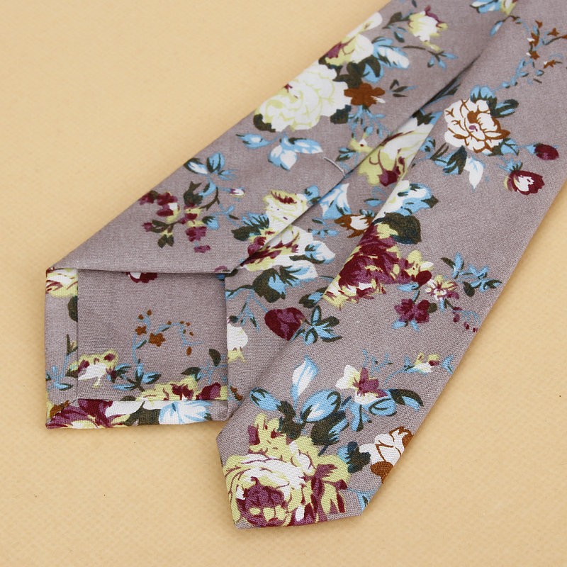 Brand New Floral Tie for Men's - Skinny Tie Men บทวิจารณ์และราคา