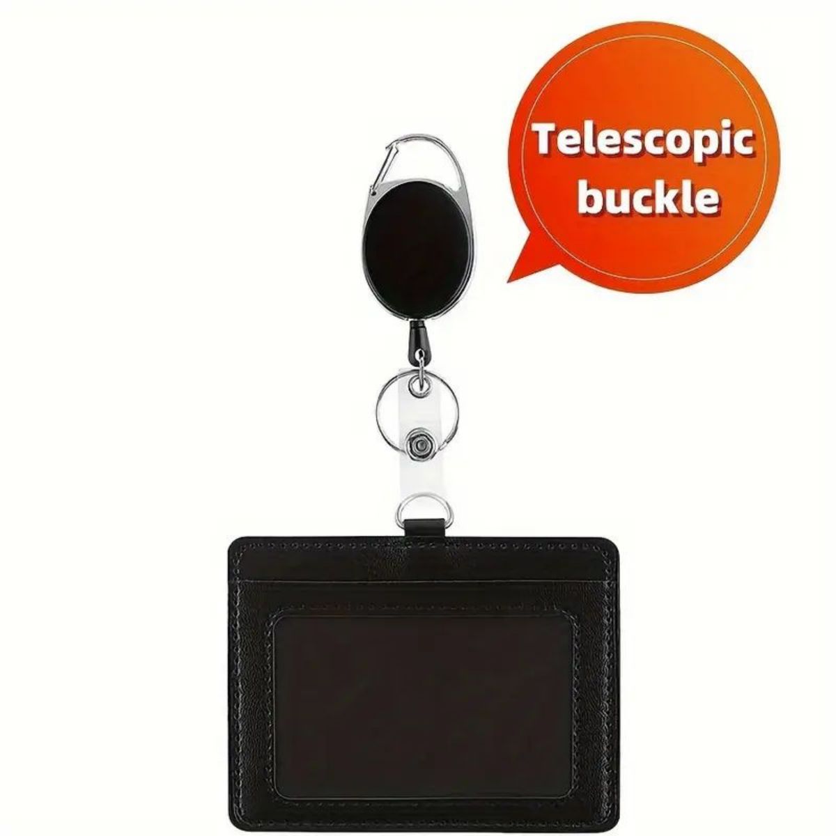 1 pc Horizontal ID badge holde - Lanyard Badge Holder บทวิจารณ์และราคา