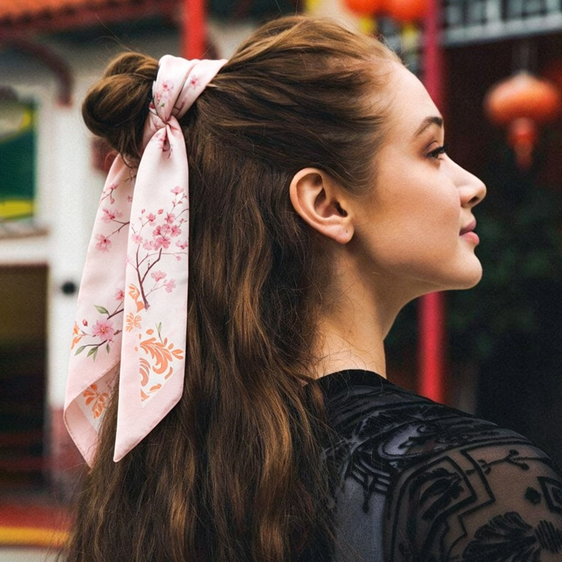 Fashion Women Silk Satin Skinn - Head Wrap Turban บทวิจารณ์และราคา