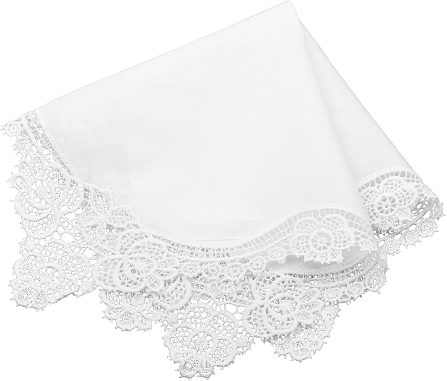 White Wedding Handkerchief Pur - Handkerchief Cotton Men บทวิจารณ์และราคา