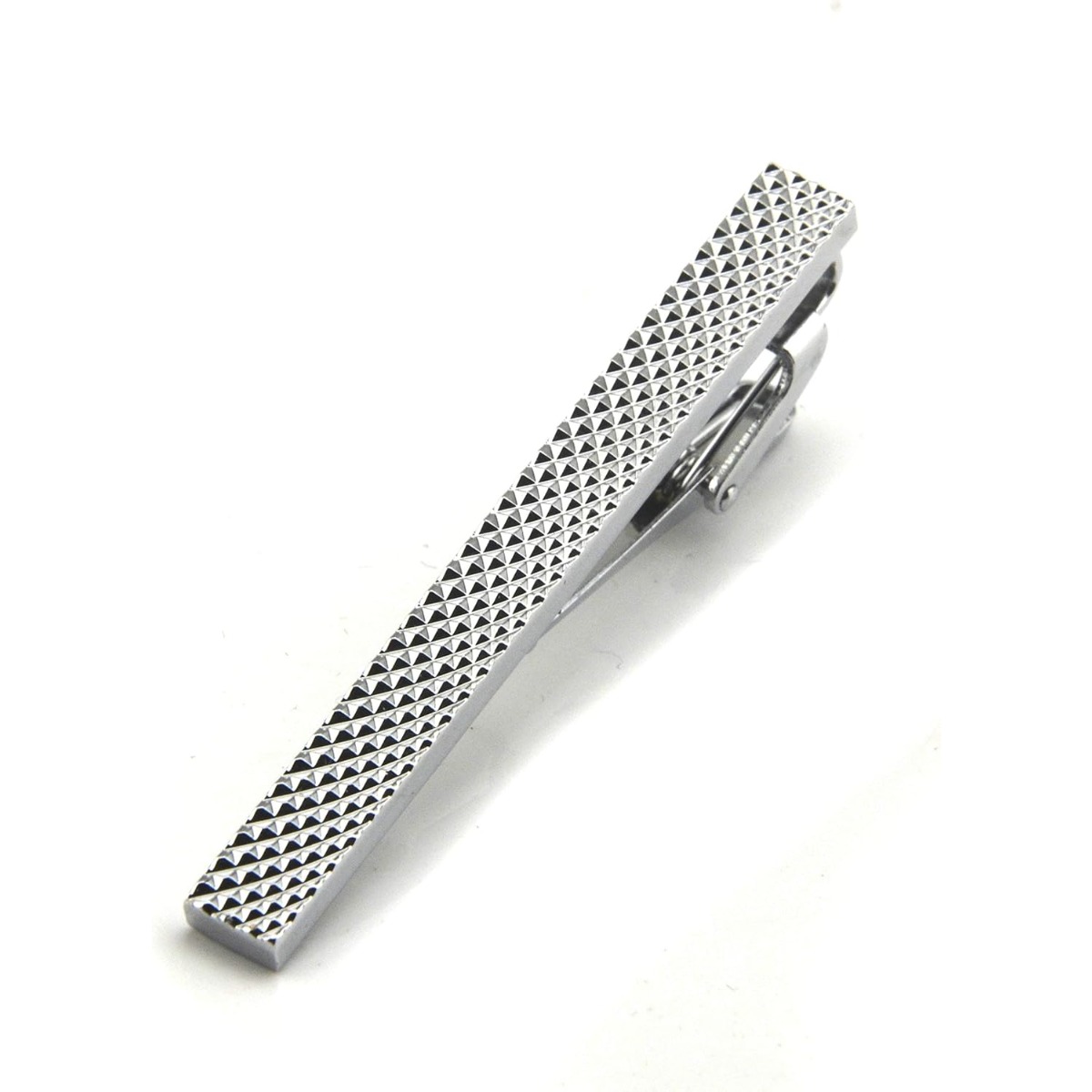 Set of 4 Silver Metal Necktie  - Tie Clip Silver บทวิจารณ์และราคา