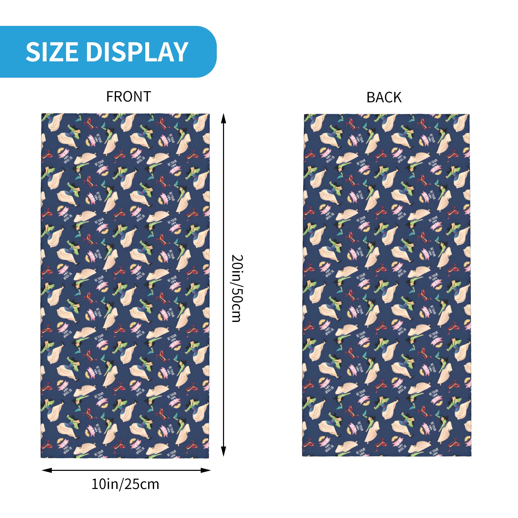 Custom Kawaii M-Mulan M-Mushu  - Neck Warmer Tube บทวิจารณ์และราคา