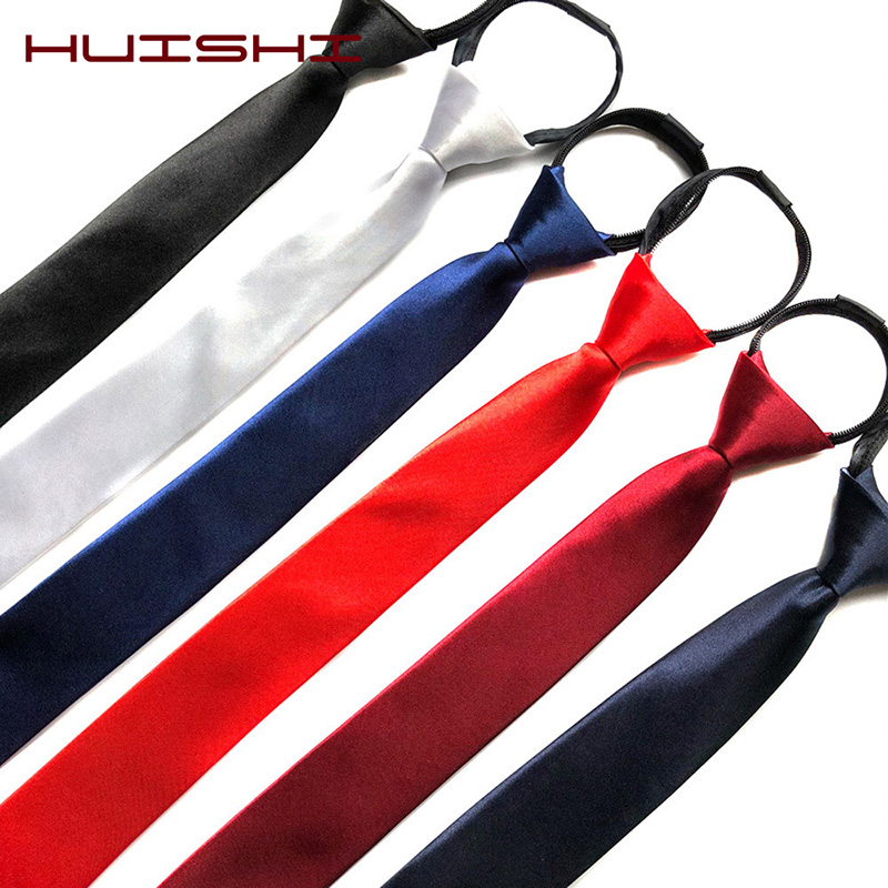 HUISHI Mens Zipper Necktie Ski - Skinny Tie Men บทวิจารณ์และราคา