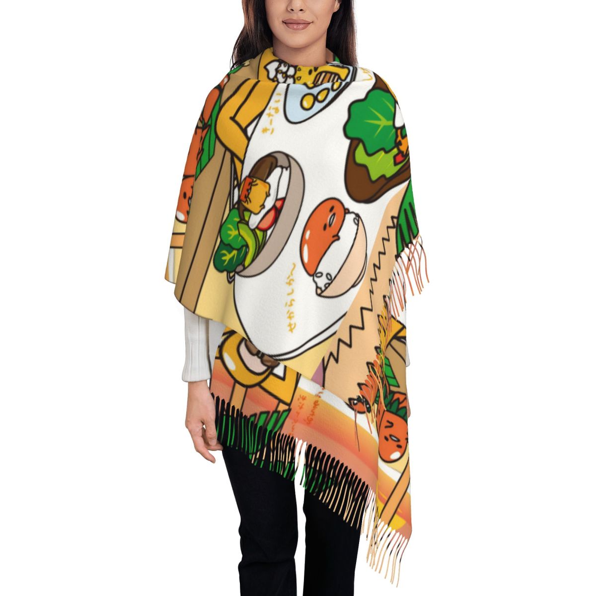 Women's Scarf with Tassel Gude - Pashmina Wrap Large บทวิจารณ์และราคา