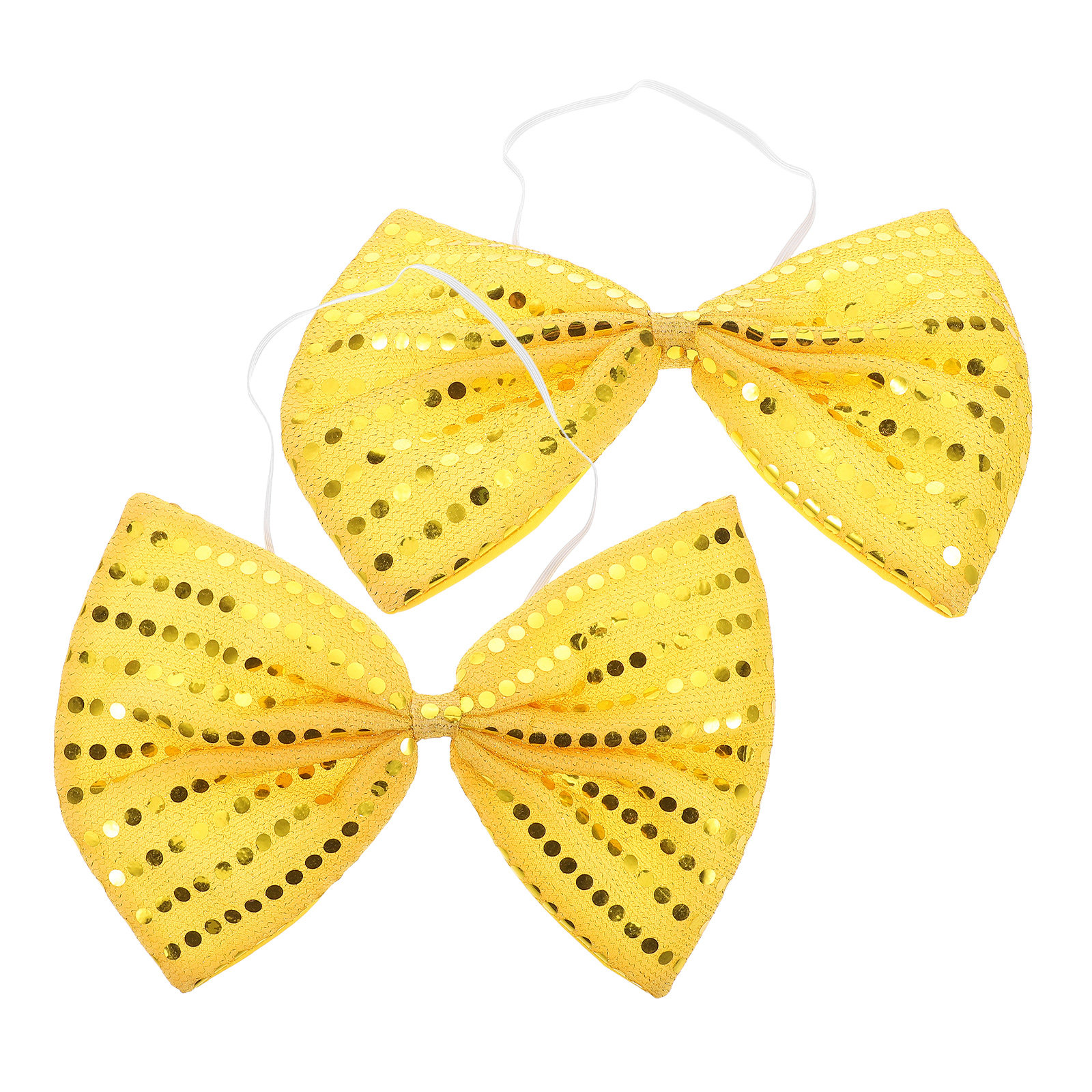 2Pcs Large Gold Sequin Bow Tie - Bow Tie Pre Tied บทวิจารณ์และราคา
