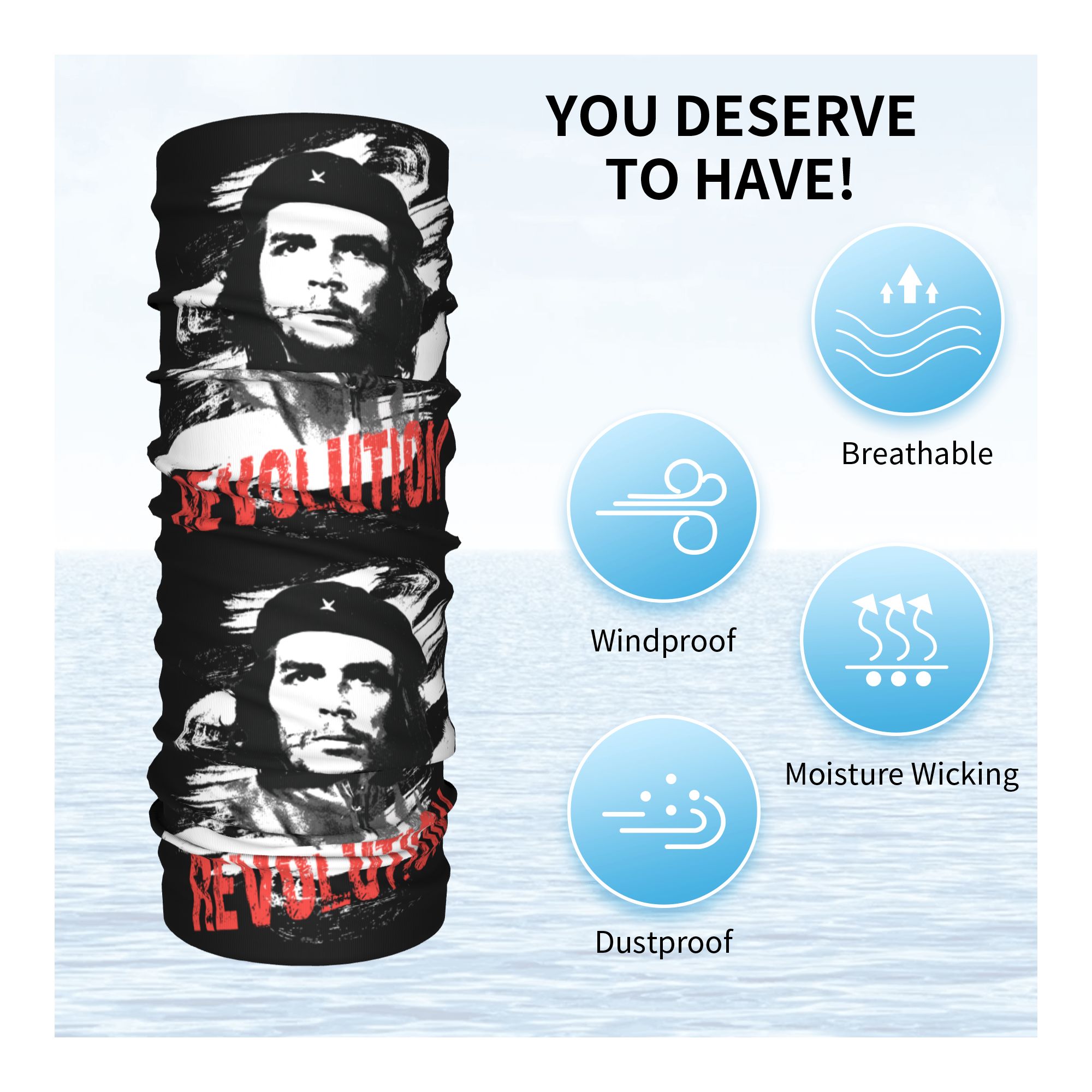Custom Che Guevara Revolution  - Neck Warmer Tube บทวิจารณ์และราคา
