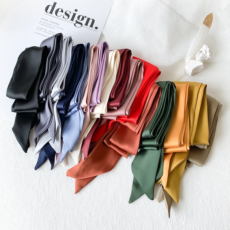 Women Narrow Solid Colors Long - Skinny Tie Men บทวิจารณ์และราคา