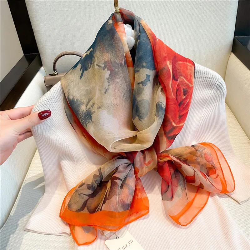 New Silk Beach Stoles Women Hi - Bandana Cotton บทวิจารณ์และราคา