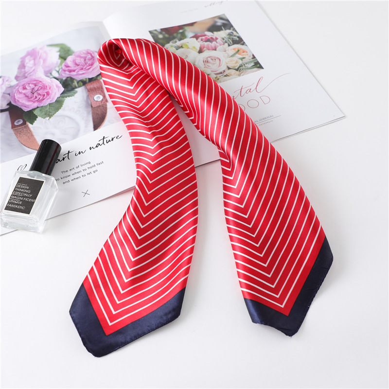 Luxury Stripe Silk Square Scar - Silk Tie Striped บทวิจารณ์และราคา
