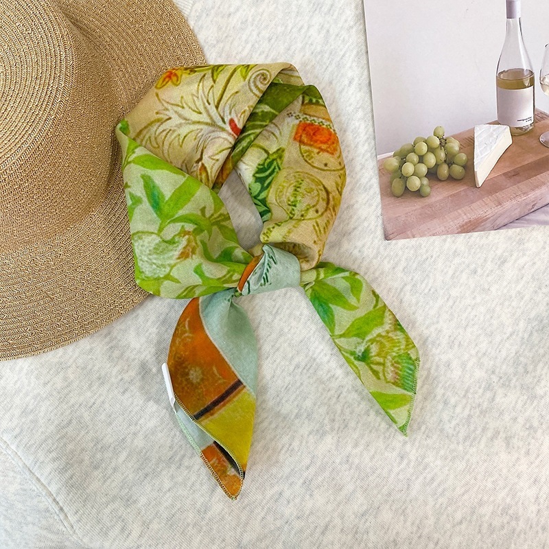 100% Cotton Square Scarf For W - Bandana Cotton บทวิจารณ์และราคา