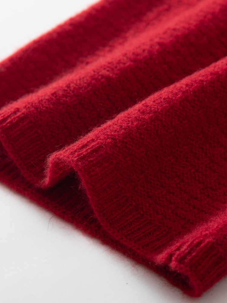 100% Pure Cashmere Waffle Knit - Infinity Scarf Knit บทวิจารณ์และราคา