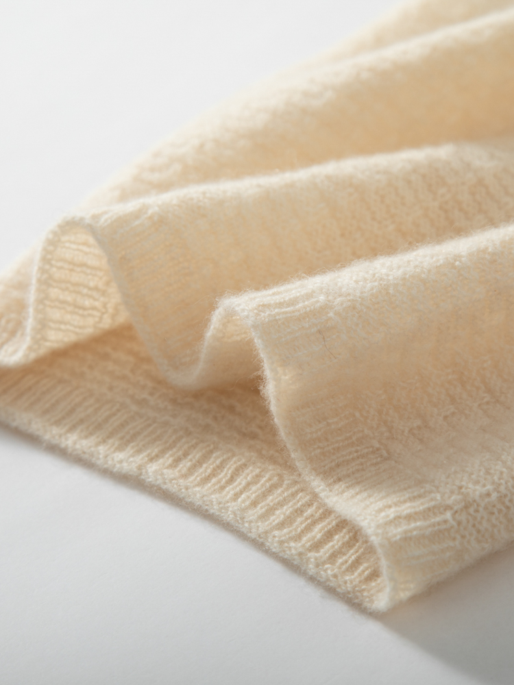 100% Pure Cashmere Waffle Knit - Infinity Scarf Knit บทวิจารณ์และราคา