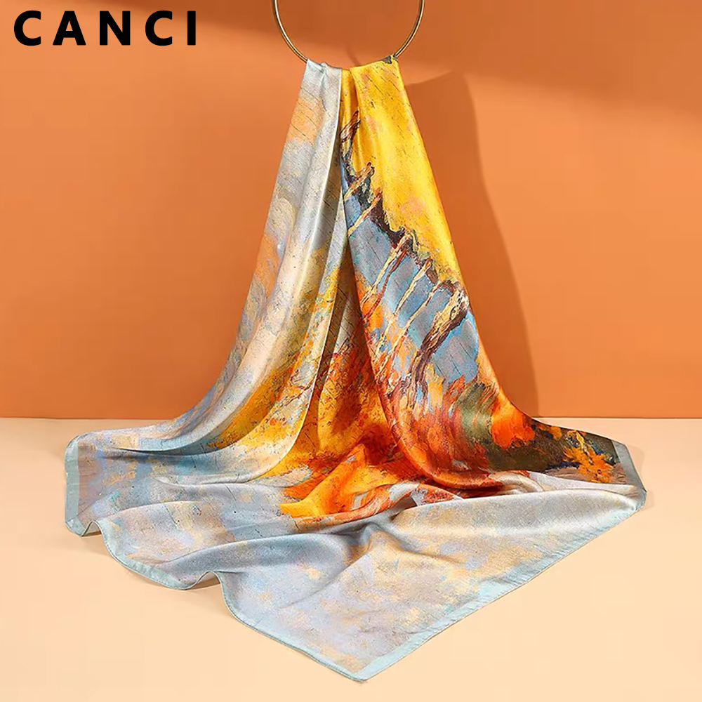 100% Pure Mulberry Silk Women  - Silk Neck Scarf บทวิจารณ์และราคา