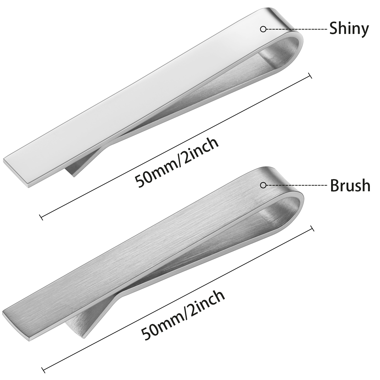 HAWSON 2 in shiny and brushTie - Tie Bar Set Gift บทวิจารณ์และราคา