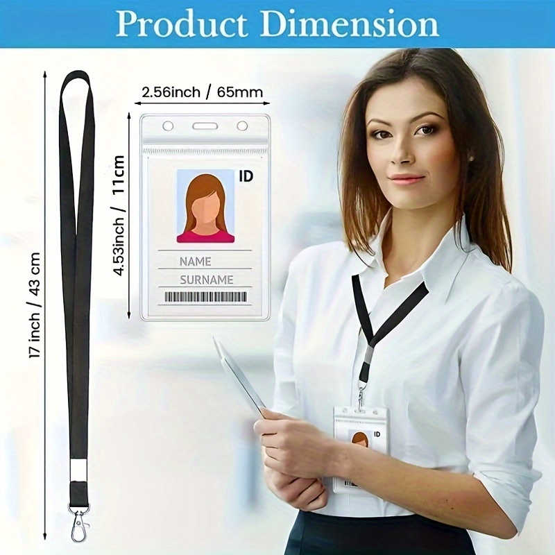 transparent waterproof name ba - Lanyard Badge Holder บทวิจารณ์และราคา