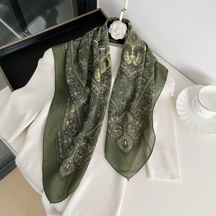 New Fashion 70X70cm Women's Sc - Bandana Cotton บทวิจารณ์และราคา