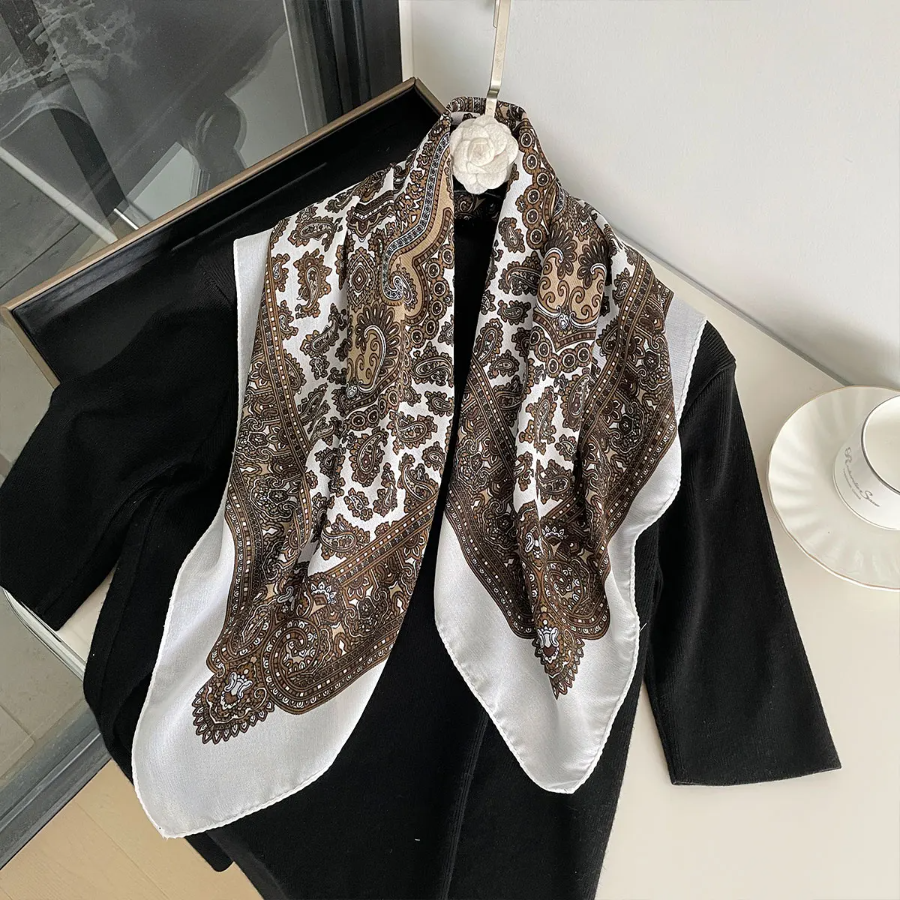 New Fashion 70X70cm Women's Sc - Bandana Cotton บทวิจารณ์และราคา